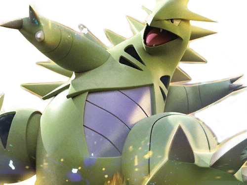 Sticker tyranocif tyranitar bangiras pokemon pkm anime jeu type roche tenebres 2g johto armure par Dark-63
