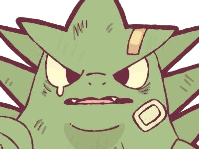 Sticker tyranocif tyranitar bangiras pokemon pkm anime jeu type roche tenebres 2g johto armure par Dark-63