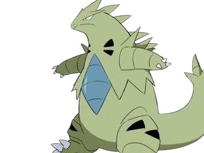 Sticker tyranocif tyranitar bangiras pokemon pkm anime jeu type roche tenebres 2g johto armure par Dark-63