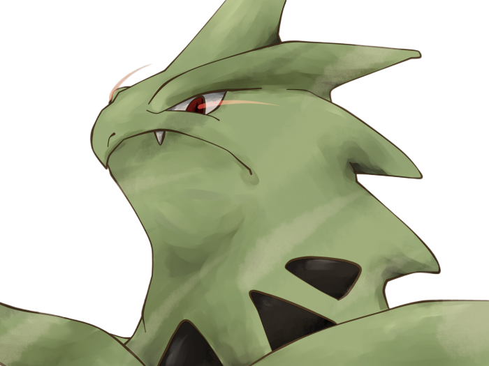 mega-tyranocif mega tyranocif tyranitar bangiras pokemon pkm anime jeu type roche tenebres 2g johto armure