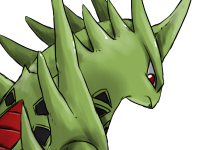 mega-tyranocif mega tyranocif tyranitar bangiras pokemon pkm anime jeu type roche tenebres 2g johto armure