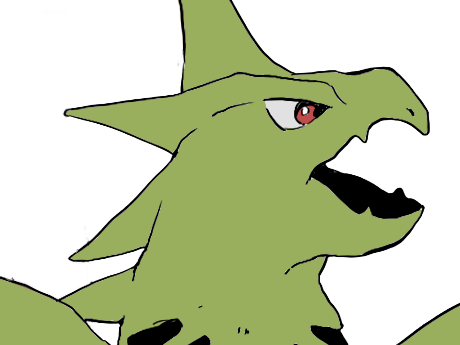 mega-tyranocif mega tyranocif tyranitar bangiras pokemon pkm anime jeu type roche tenebres 2g johto armure