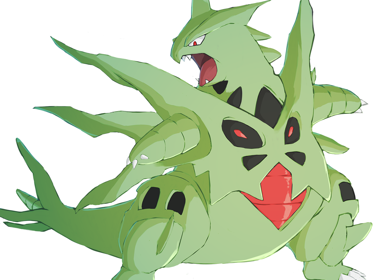 mega-tyranocif mega tyranocif tyranitar bangiras pokemon pkm anime jeu type roche tenebres 2g johto armure