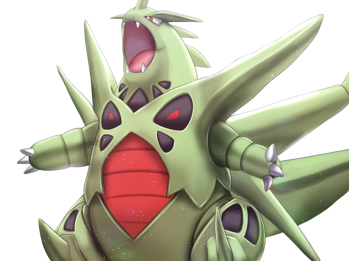 mega-tyranocif mega tyranocif tyranitar bangiras pokemon pkm anime jeu type roche tenebres 2g johto armure