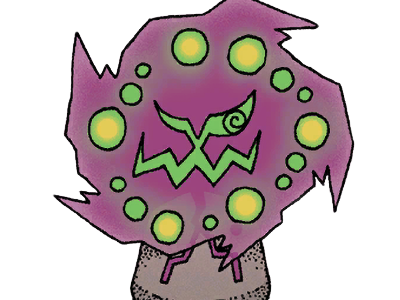 spiritomb mikaruge pokemon pkm anime jeu type spectre tenebres 4g sinnoh interdit