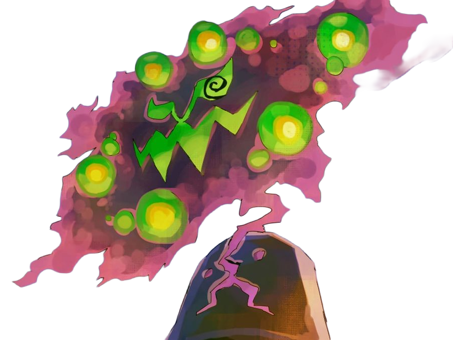 spiritomb mikaruge pokemon pkm anime jeu type spectre tenebres 4g sinnoh interdit