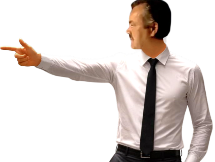 risitas bang pointer du doigt montrer la