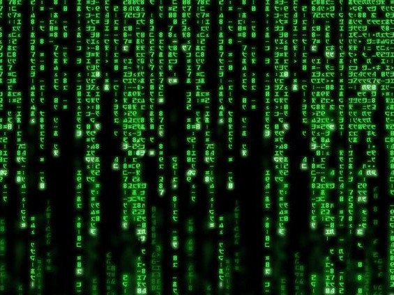 matrix signes ecriture vert ecran noir