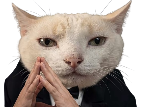 chat mastermind ecoute observe reflechit manipulateur business calme intelligent complot stratege reflexion patron elite knifos