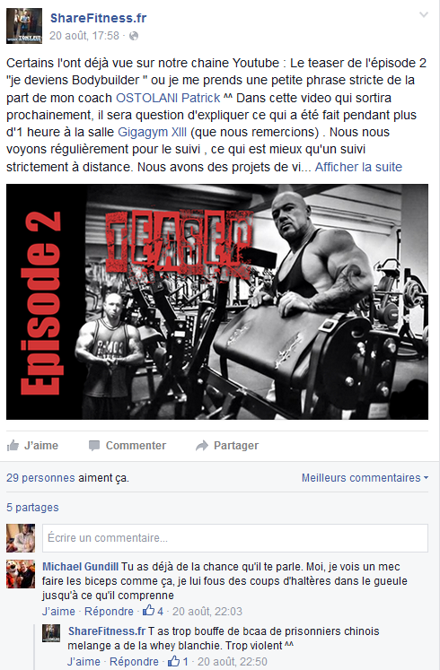 gundill aiki delavier coach muscu bodybuilding biceps bcaa whey fitness park basic fit proteine fitgame