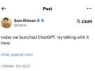 chatgpt-chat-gpt-sam-altman-twitter-tweet-annonce-lancement-ia-ai-intelligence-artificielle-gpt-openai-knifos