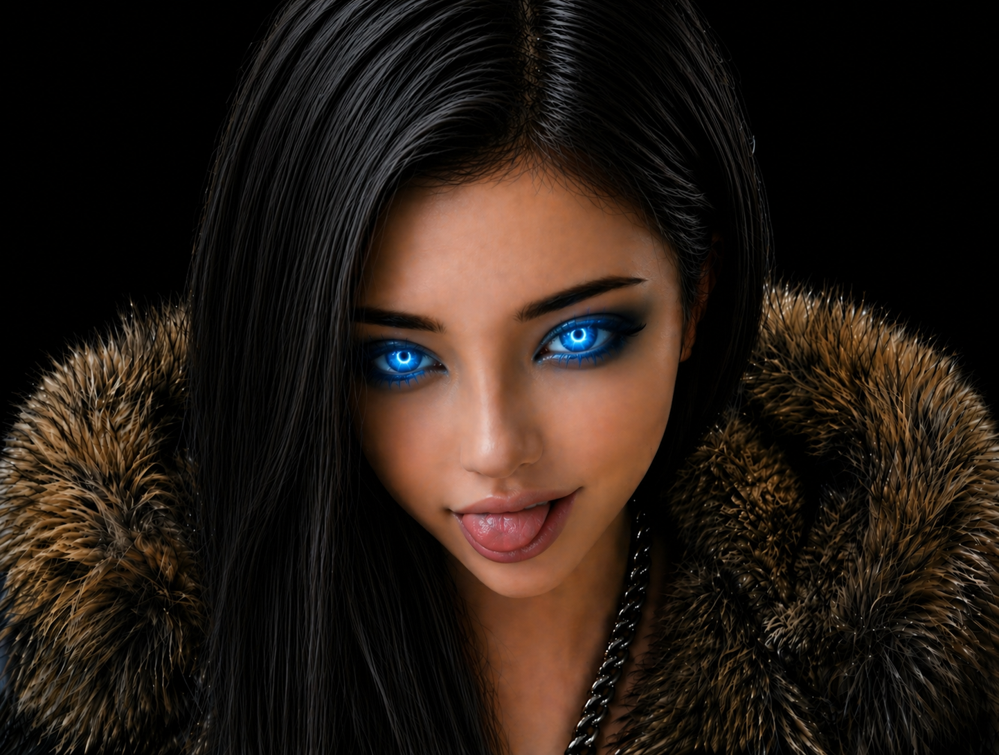 alicia bleue brune moqueuse