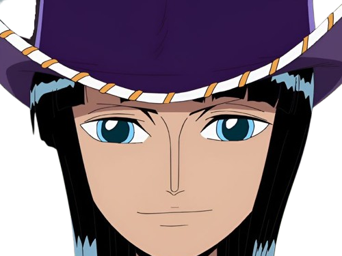 nico robin one piece ninon cheveux noir yeux bleu fic bloop chapeau violet
