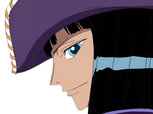 nico robin one piece ninon cheveux noir yeux bleu fic bloop chapeau violet