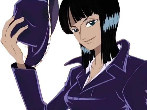 nico robin one piece ninon cheveux noir yeux bleu fic bloop chapeau violet