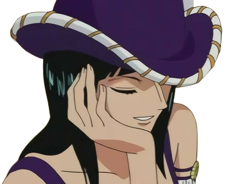 nico robin one piece ninon cheveux noir yeux bleu fic bloop chapeau violet
