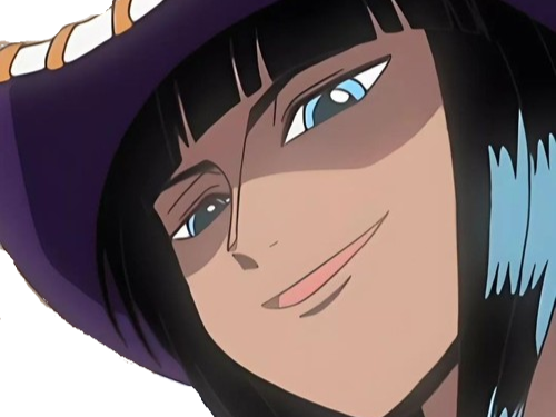 nico robin one piece ninon cheveux noir yeux bleu fic bloop chapeau violet