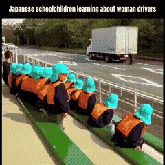 gif femme women voiture accident shoot enfants eleve ecole