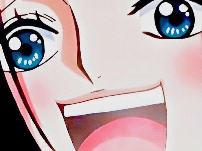 boa hancock one piece cheveux noir boucles oreille serpent yeux bleu fic bloop