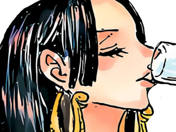 boa hancock one piece cheveux noir boucles oreille serpent yeux bleu fic bloop