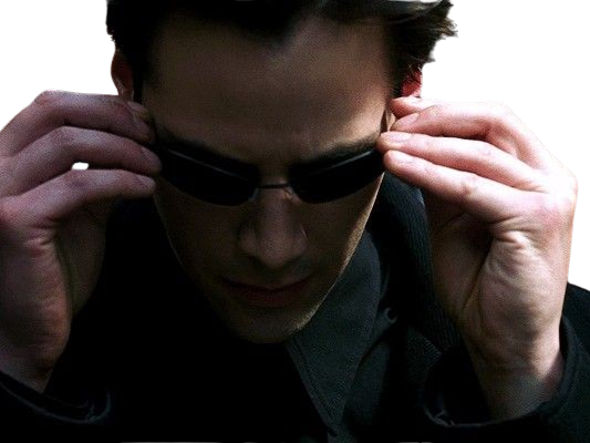 neo anderson matrix keanu reeves zeff cheveux noir fic bloop lunettes