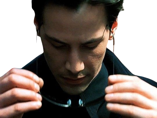 neo anderson matrix keanu reeves zeff cheveux noir fic bloop lunettes