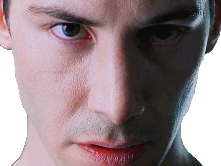 neo anderson matrix keanu reeves zeff cheveux noir fic bloop