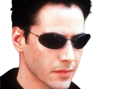 neo anderson matrix keanu reeves zeff cheveux noir fic bloop lunettes