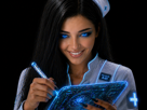 alicia-bleue-brune-infirmiere