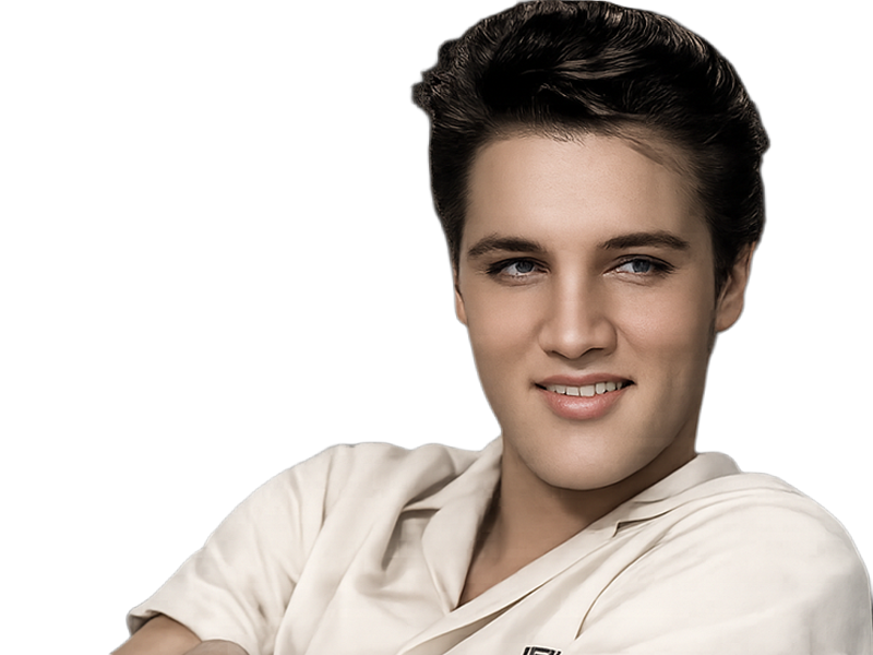 elvis presley jeune the king rock roll bg sourire