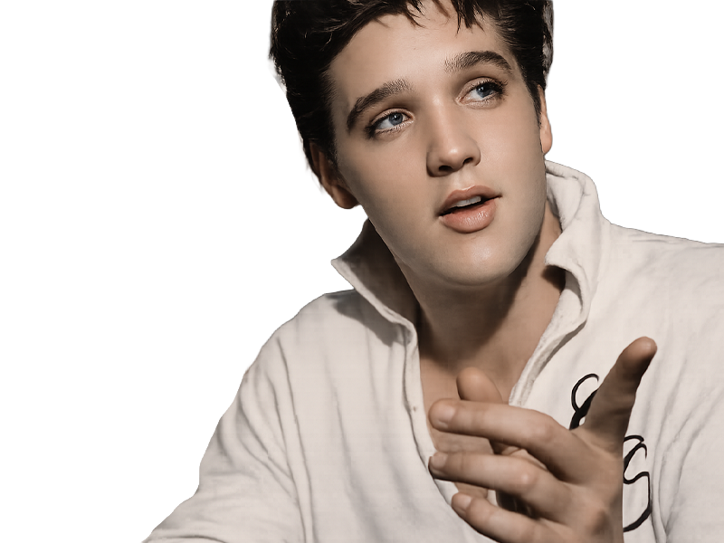 elvis presley jeune the king rock roll bg doigt
