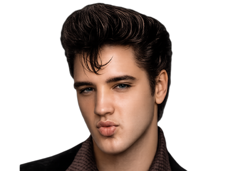 elvis presley jeune the king rock roll bg bouche bise