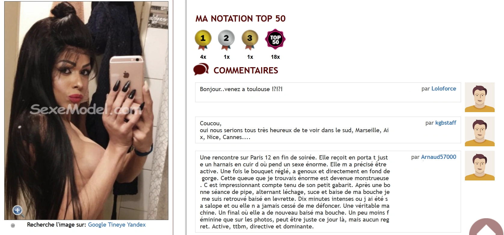 trans shemale femme meuf fille bave