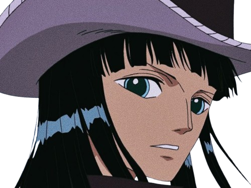nico robin one piece ninon cheveux noir yeux bleu fic bloop chapeau violet