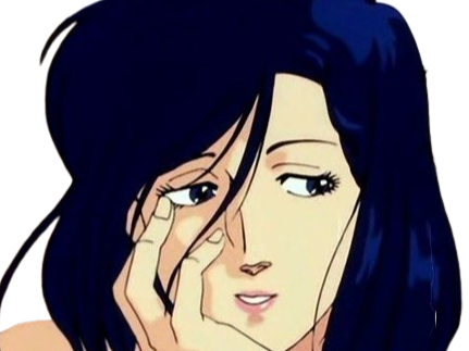 saeko nogami helene lamberti city hunter nicky larson madeleine estrees cheveux bleu nuit fic bloop