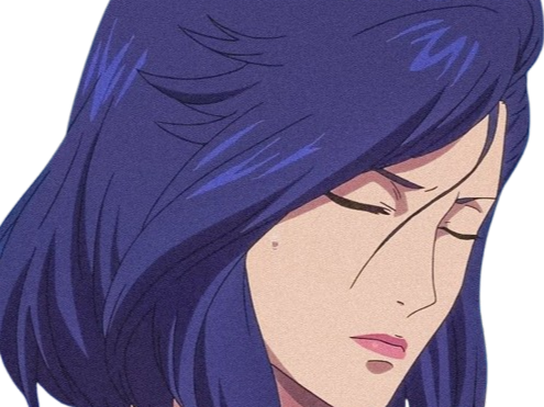 saeko nogami helene lamberti city hunter nicky larson madeleine estrees cheveux bleu nuit fic bloop