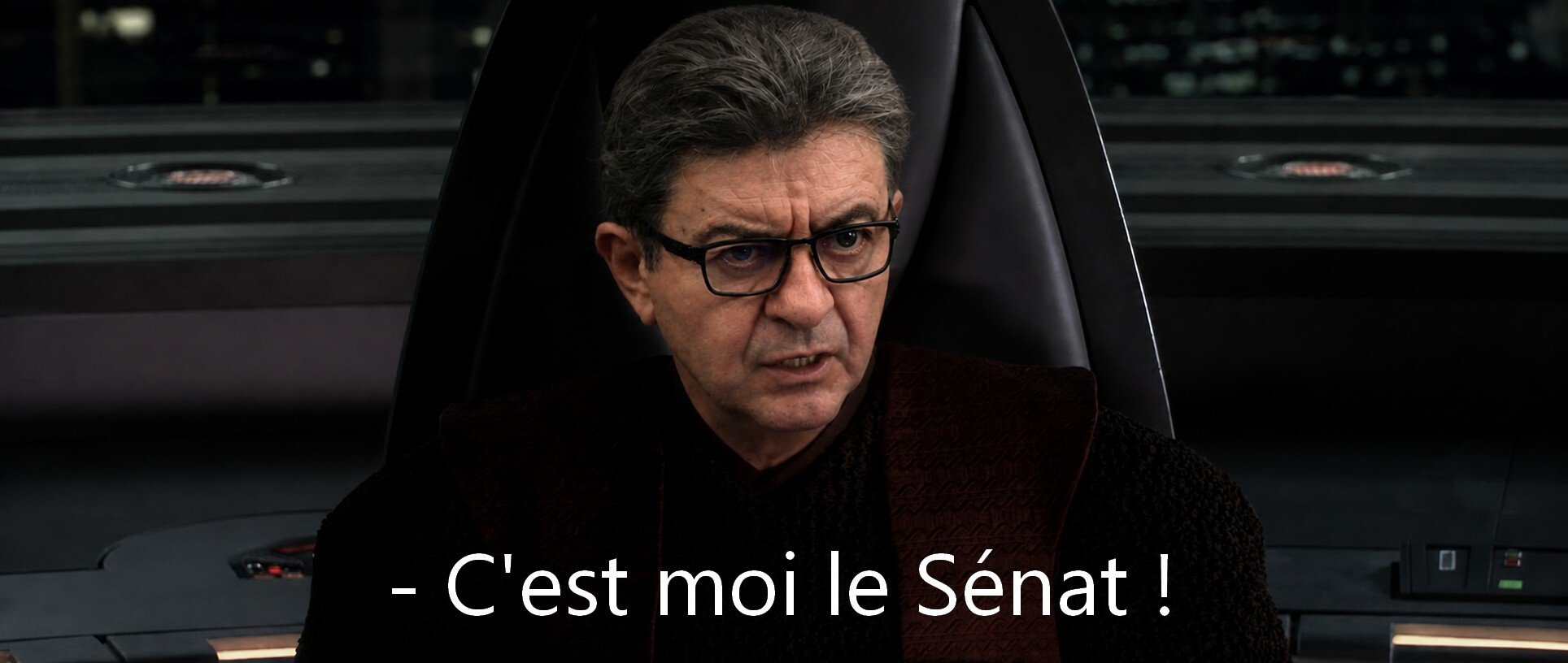jean-luc melenchon palpatine je suis le senat la republique cest moi dark sidious star wars