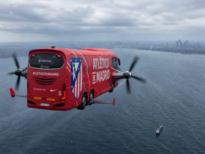 atletico de madrid bus volant magique