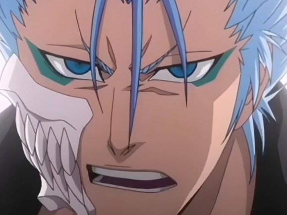 grimmjow jaegerjaquez bleach cheveux yeux bleu arrancar grimm jager masque fic bloop