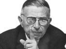 jean-paul-sartre-philosophe-francais-existentialisme-existe-nausee-mauvaise-foi-huis-clos-existence-liberte-fic-bloop