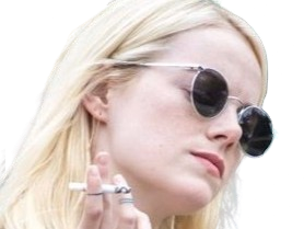 annie landsberg maniac serie emma emily jean stone actrice productrice americaine blonde femme lunettes cigarette