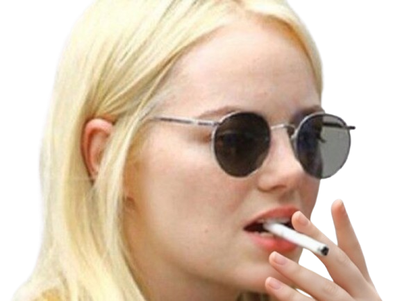 annie landsberg maniac serie emma emily jean stone actrice productrice americaine blonde femme lunettes cigarette