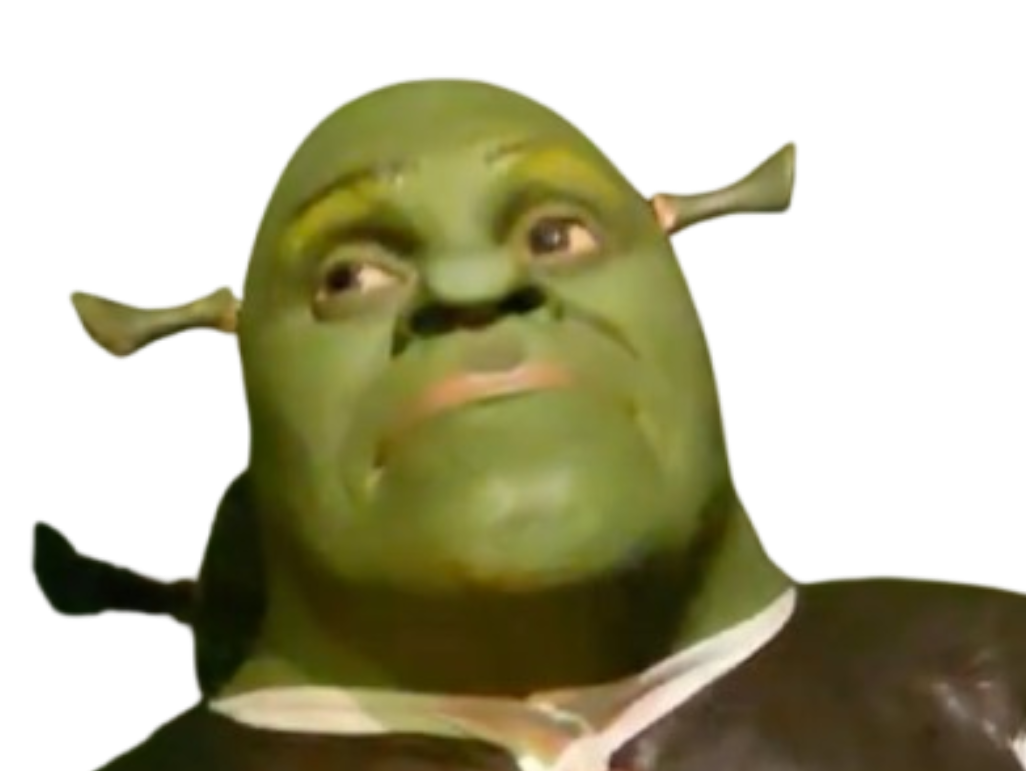 shrek flippant curse cursed ogre moche doute