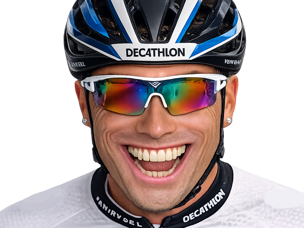 ronaldo ronaldoent cyclisme cycling cycliste lunettes zoom sourire dents bouche ouverte