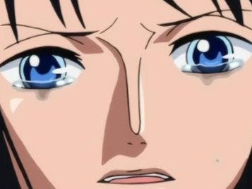 nico robin one piece ninon cheveux noir yeux bleu frange fic bloop