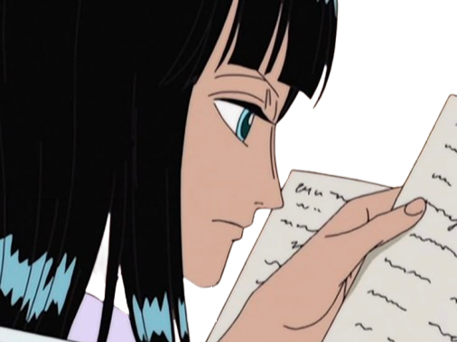 nico robin one piece ninon cheveux noir yeux bleu frange fic bloop livre
