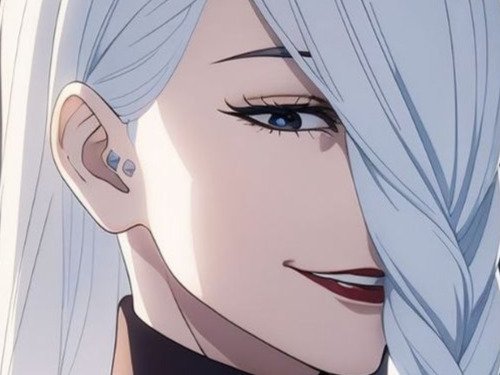 mei mei-mei jujutsu kaisen jjk cheveux blanc yeux violet tresse ade adelaide vizard fic bloop