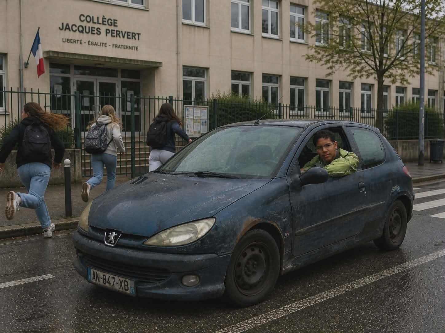 onier sebastien seb laurentvoulzy voiture college peur pedo fuir bethune