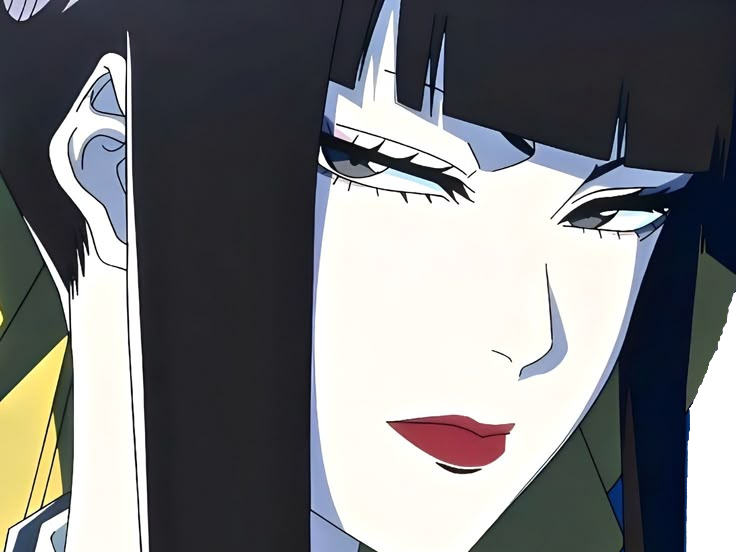 senjumaru shutara bleach cheveux noir khol frange amaterasu broche soleil fic bloop
