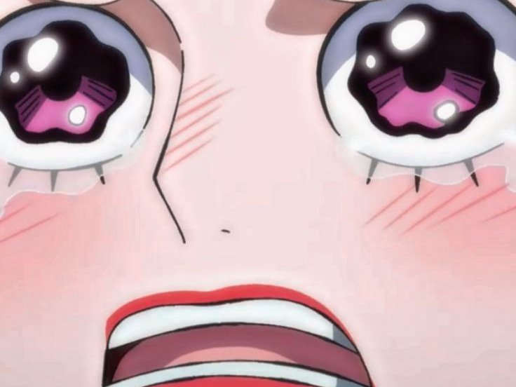 perona one piece atropos cheveux rose frange yeux noir fic bloop